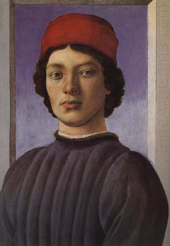 Light blue background as the men, Sandro Botticelli